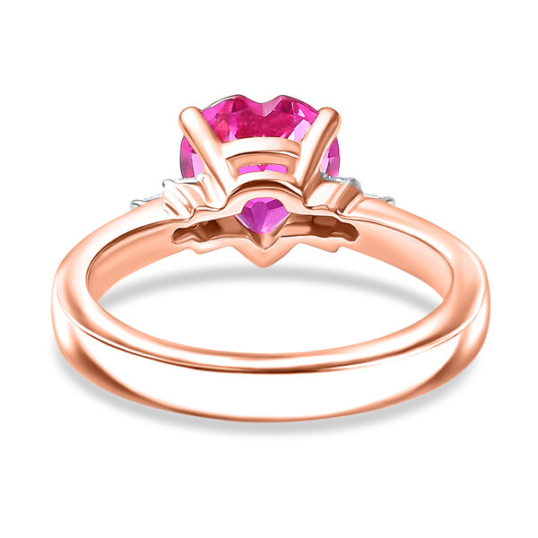 LUXURIANT AAA Labor Rosa Saphir und Diamant Ring - 2,72 ct. image number 6