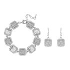 Weißer Kristall Schmuckset