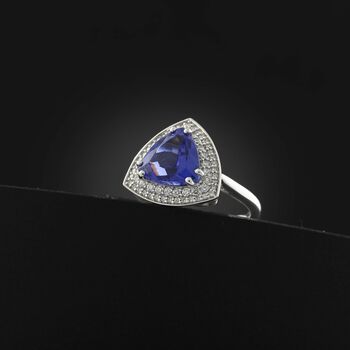 RHAPSODY AAAA Tansanit und VS Diamant Ring in 950 Platin - 3,51 ct.