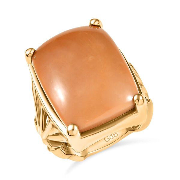 Oregon Karamell Opal Ring Messing (Gr&ouml;&szlig;e 17.00) ca. 17,28 ct image number 3