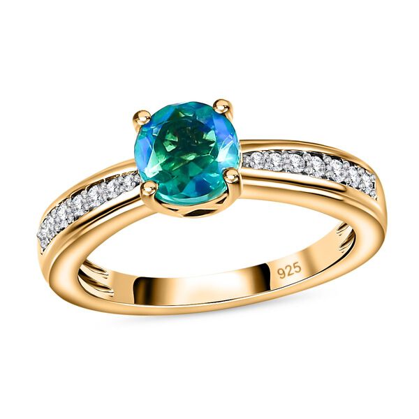 Pfau Triplett Quarz und Zirkon Ring - 1,25 ct. image number 4