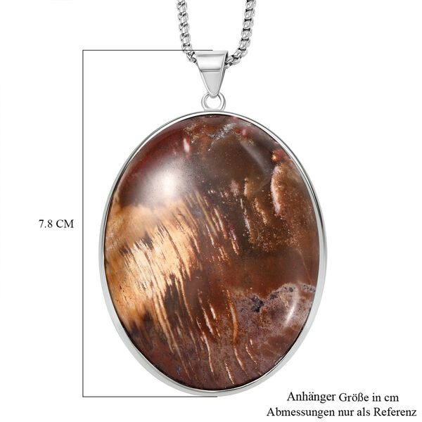 Versteinertes Holz Anhänger mit 50cm Kette - 300 ct. image number 6