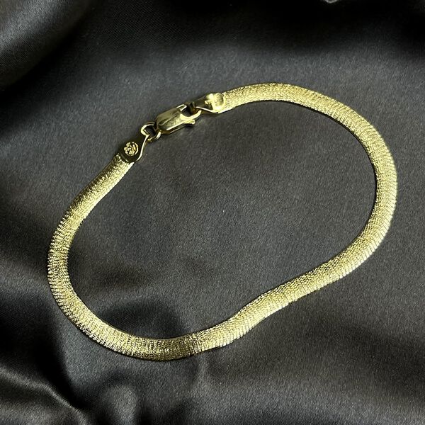 Italienisches Fischgr&auml;ten Armband, ca. 19 cm, ca. 3,74g image number 1