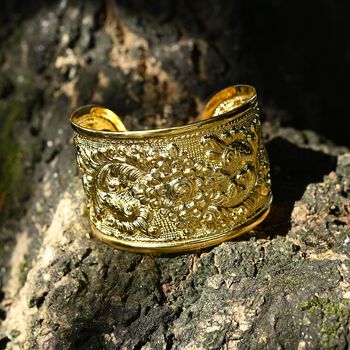 Royal Bali D'Joy 19cm Armreif, 925 Silber mit 916 Gelbgold Vermeil