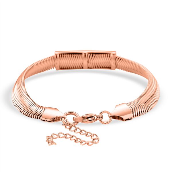 Rosa 19+5 cm Kristallarmband in Ros&eacute;goldton image number 3