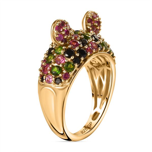 GP Italian Garden Kollektion- Rhodolith Granat, schwarzer Spinell, Chromdiopsid und blauer Saphir - 4,27 ct. image number 5