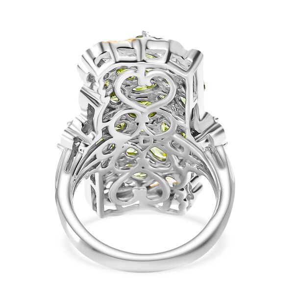 D’Joy Peridot zweifarbiger Ring - 5,34 ct. image number 5