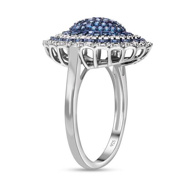 Blauer und wei&szlig;er Diamant-Ring - 1,50 ct. image number 1