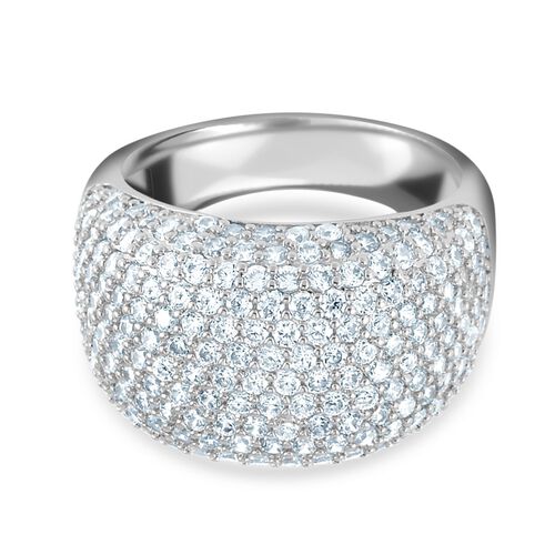 Weißer Zirkonia Ring, (Größe 16.00), silberfarben, ca. 2.00 ct image number 0