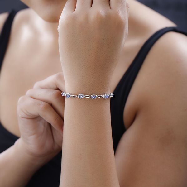 Tansanit 19cm Armband - 3,38 ct. image number 3