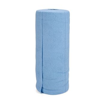 Wiederverwendbare Abrei&szlig;-Mikrofaser Reinigungstuchrolle, 30 T&uuml;cher/Rolle, hellblau