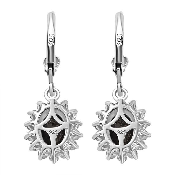 Elite Shungit und Zirkon Ohrhänger - 2,93 ct. image number 5