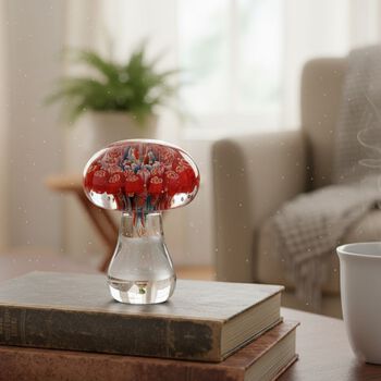 Glasfiguren Kollektion Pilz, 6 x 6 x 9 cm