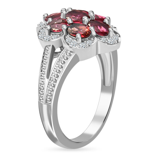 Rubellit und Zirkon Ring - 1,49 ct. image number 5