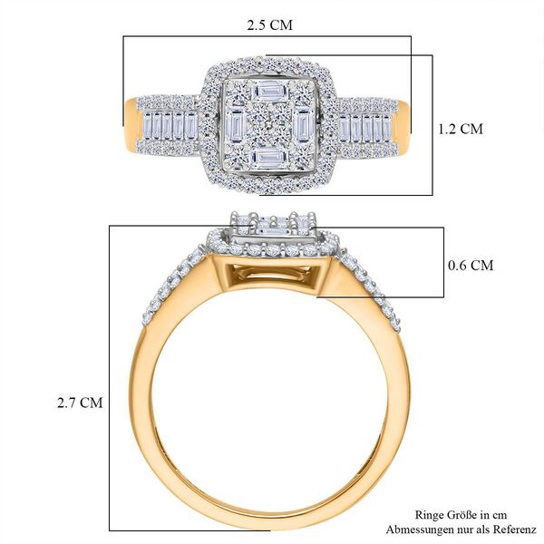 LUXURIANT SGL zertifizierter VS-EF Labor Diamant Ring - 1 ct. image number 5