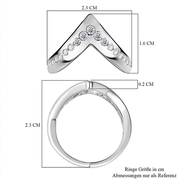 Moissanit Ring - 0,55 ct. image number 7