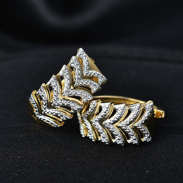 EVER TRUE Weißer Diamant Ohrringe Nickelfreies Messing image number 1