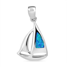 Simulierter blauer Opal Anhänger