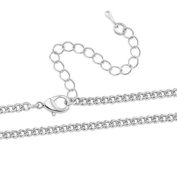 Hellblauer Kristall Halskette ca. 50 cm image number 5