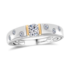 LUXURIANT SGL zertifizierter SI-GH Labor Diamant zweifarbiger Ring - 0,50 ct.