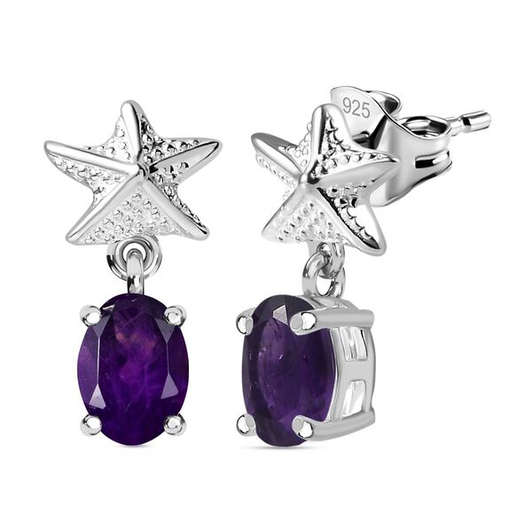 Afrikanische Amethyst-Ohrringe - 1,39 ct.