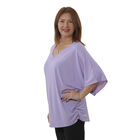 TAMSY Sommer-Shirt mit V-Ausschnitt, Einheitsgröße, lavendel image number 2