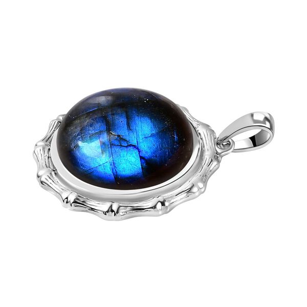 Labradorit Anh&auml;nger 925 Silber platiniert ca. 13.88 ct image number 4