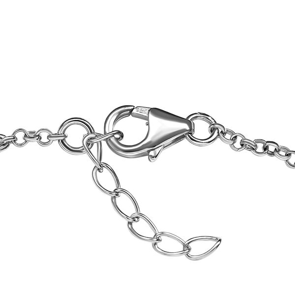 Blaues Diamant-Armband, 925 Silber platiniert, 0,50 ct. image number 4