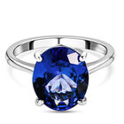 RHAPSODY - AAAA Tansanit Solitär-Ring, 950 Platin (Größe 19.00) ca. 5,01 ct
