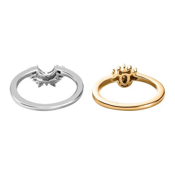 Funkelndes Sonnen- und Mond-Ring-Set image number 10