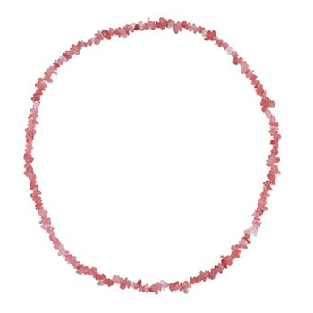 Kirsche Quarz Kette 76 cm ca. 320.00 ct