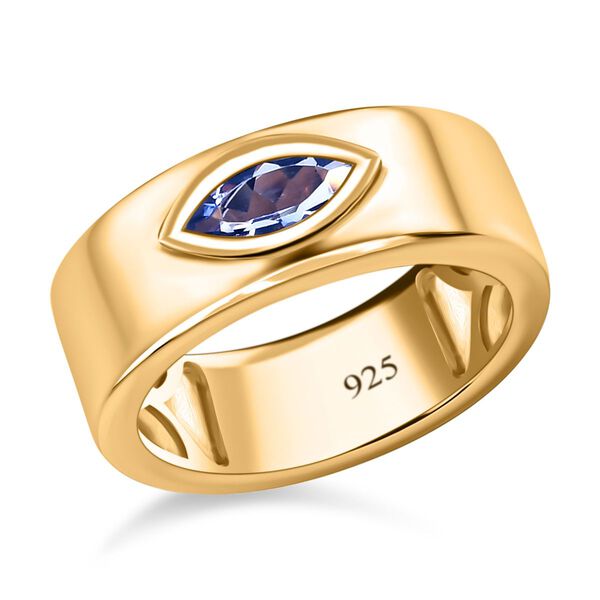 Tansanit Solit&auml;r Ring 925 Silber 585 Vergoldet image number 5