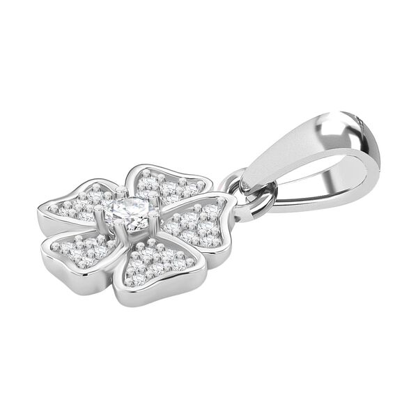 Moissanit Schmuckset, 925 Silber rhodiniert - 0,58 ct. image number 5