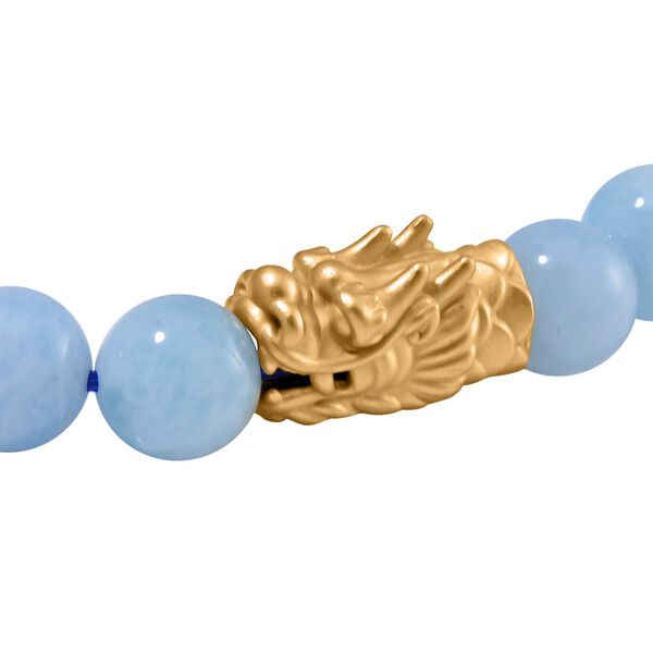 Aquamarin Flexibles Armband, 925 Silber vergoldet ca. 165.00 ct image number 4