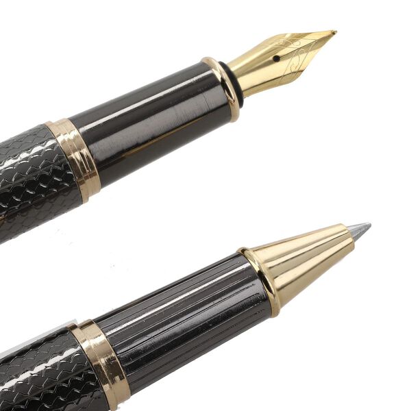 2er-Set F&uuml;llfederhalter und Tintenschreiber, schwarz image number 10