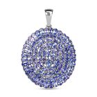 Tansanit Anhänger, 925 Silber rhodiniert ca. 19.56 ct