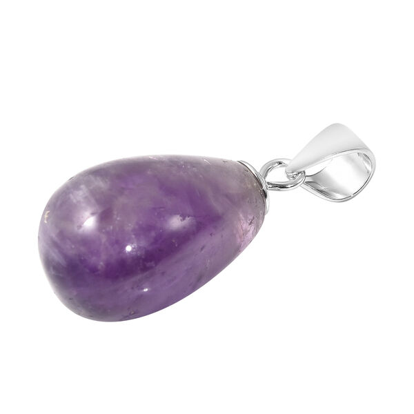 Zweifarbiger Amethyst Anh&auml;nger 925 Silber rhodiniert ca. 11,00 ct image number 3