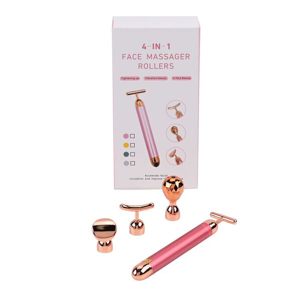 4-in-1 Gesichtsroller-Massager, Ros&eacute;gold image number 8