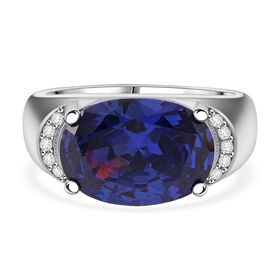 LUSTRO STELLA blauer und weißer Zirkonia Ring LUSTRO STELLA blauer und weißer Zirkonia Ring