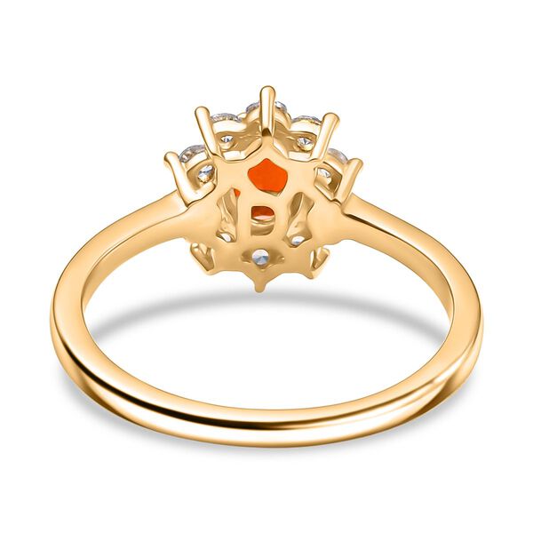 D'Joy AAA Blaze Feueropal und Zirkon Ring - 0,83 ct. image number 6