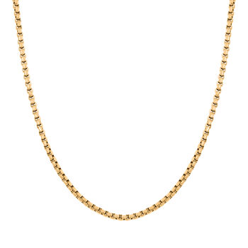Reiner Edelstahl IP-Gelbbeschichtung Halskette ca. 60 cm ca. 16,00g