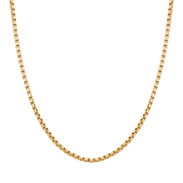 Reiner Edelstahl IP-Gelbbeschichtung Halskette ca. 60 cm ca. 16,00g