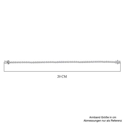 LUXURIANT DIAMOND - Lab Grown Diamant SI-GH SGL zertifiziert Armband ca. 19 cm 925 Silber rhodiniert ca. 2.00 ct image number 5