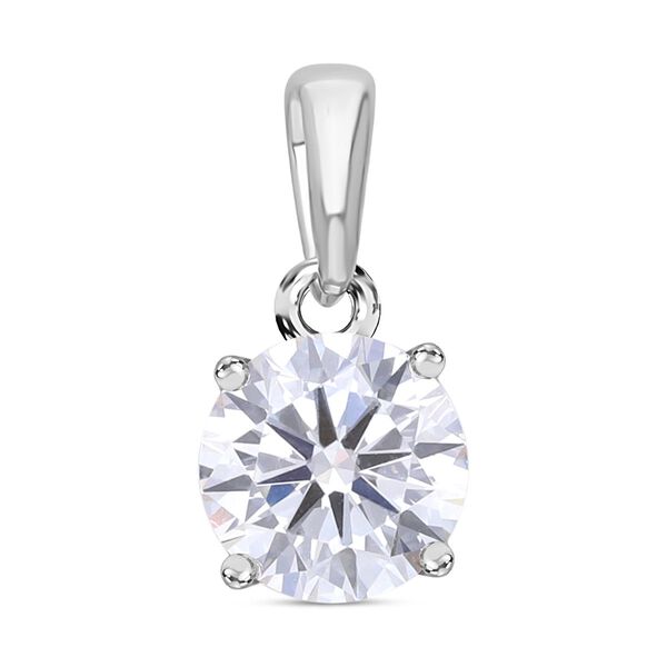 LUXURIANT SGL zertifizierter VS-EF Labor Diamant Anh&auml;nger in 375 Wei&szlig;gold - 1 ct.