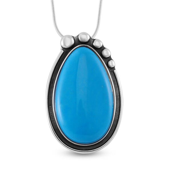 Howlit Halskette ca. 60 cm + 10 cm Extender, Reiner Edelstahl ca. 50.00 ct image number 0