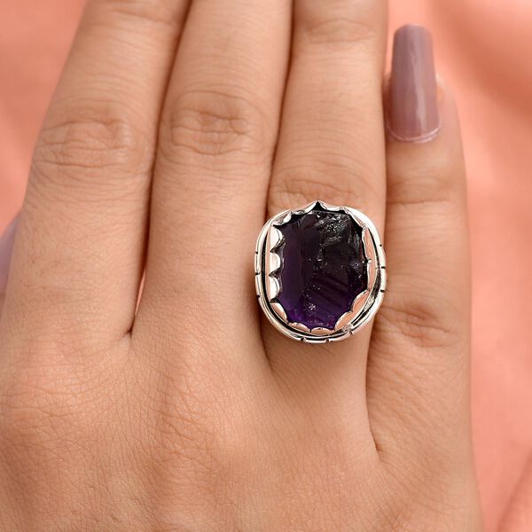 Afrikanischer Amethyst-Ring, 925 Silber  ca. 16,20 ct image number 3