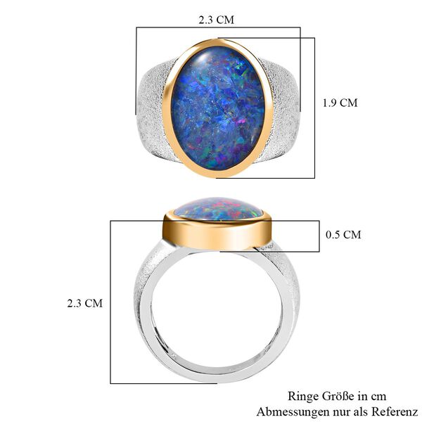 Boulder Opal Triplett Ring - 4,78 ct. image number 5