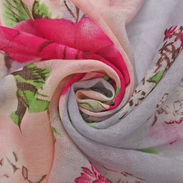 100% Merino Woll-Schal mit Quasten, 70x180cm, Mehrfarbig image number 7