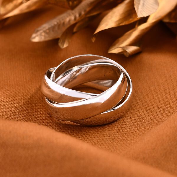 Royal Bali Kollektion- Wickelring Trio in 925 Silber image number 2