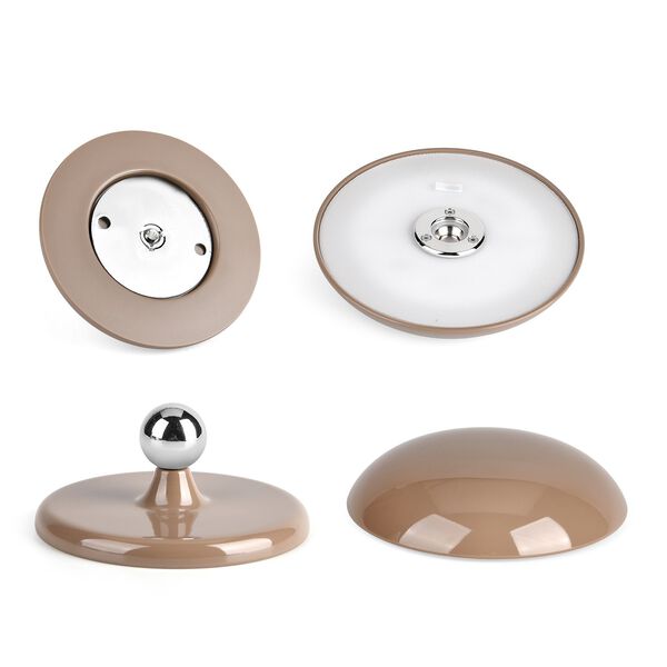 LIVMORE 2-in-1 Magnetische, wiederaufladbare LED-Tisch- und Wandleuchte, 15,5x15,5x21cm, Khaki image number 7